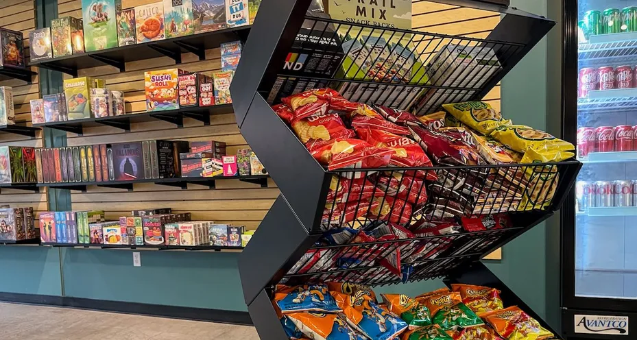 board games store display Chile