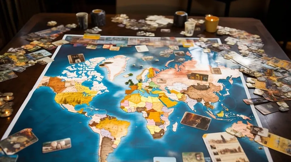 strategy card games table setup